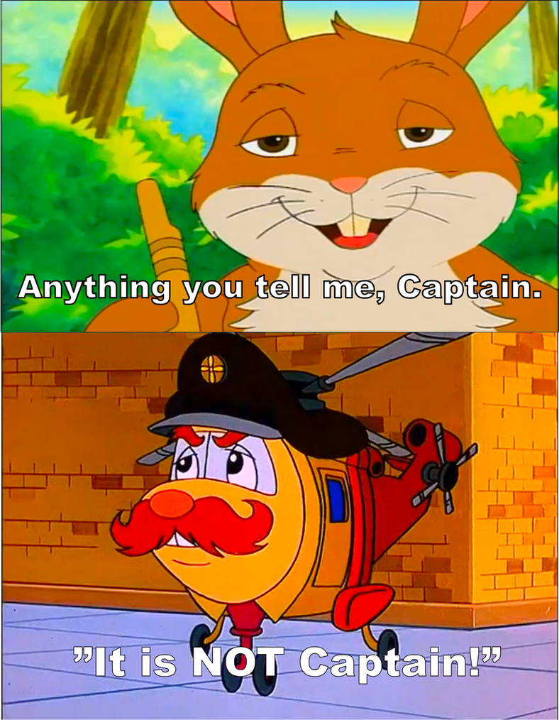 Rabbit calls Lionel Captain by ArthurEngine on DeviantArt