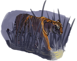 Quick Tiger Painting