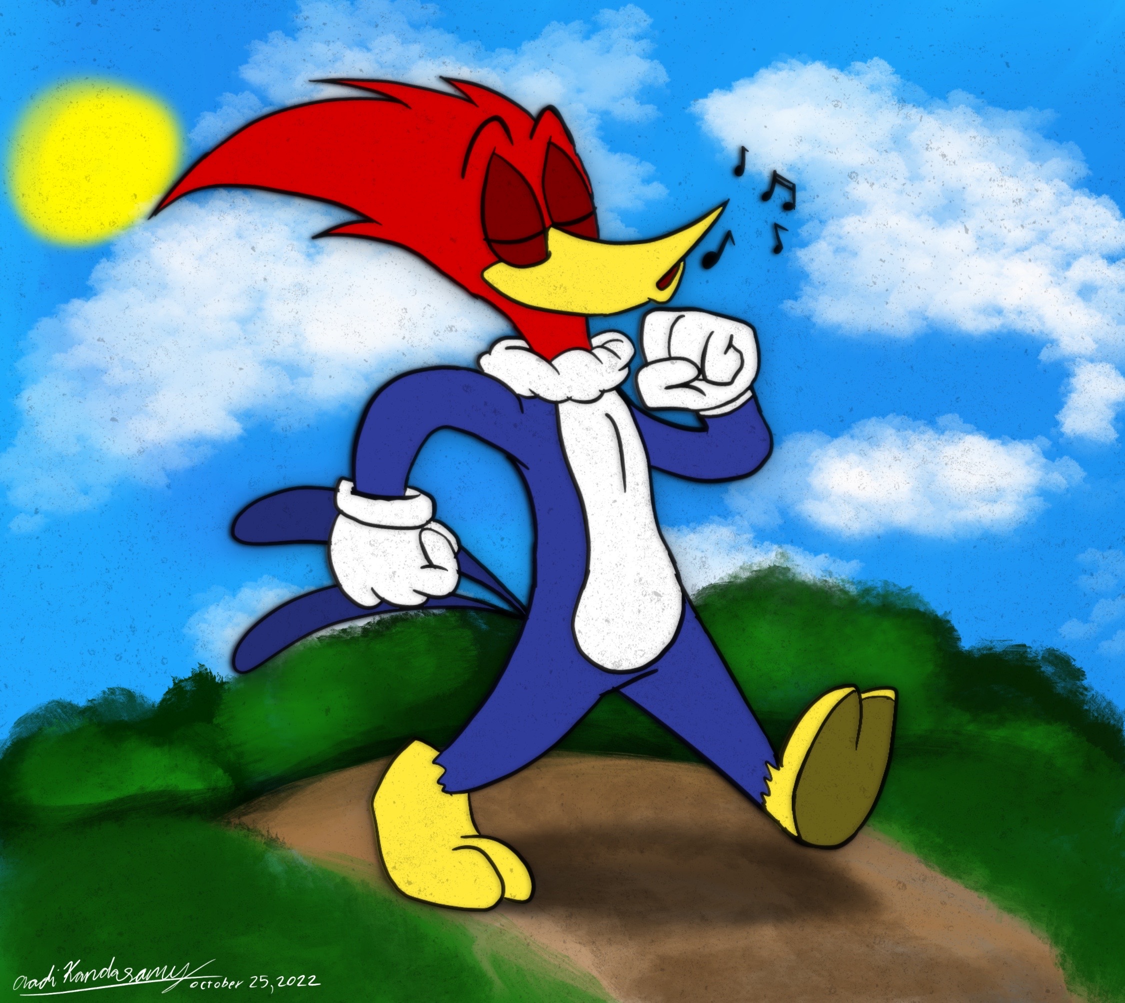 Whistling Woody Woodpecker by AKCartoonist2004 on DeviantArt Whistling Woody Woodpecker by AKCartoonist2004 on DeviantArt