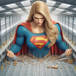 Giantess Muscular Supergirl