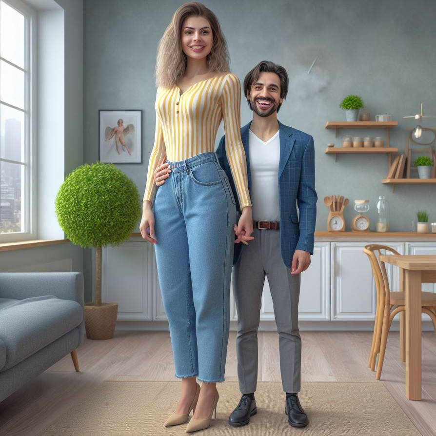 Tall Woman, Short Man 31 by colhogan on DeviantArt
