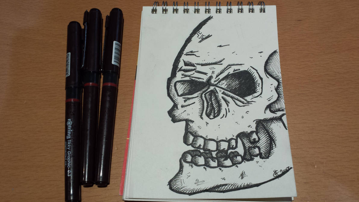 Comic/Graffiti Style skull