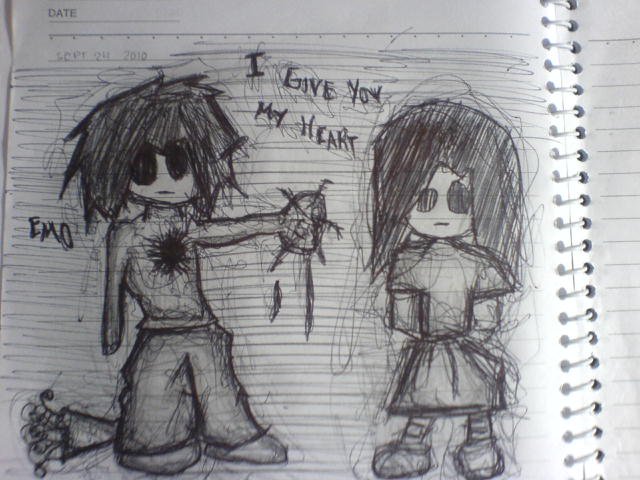 Emo Drawing By Deecarulla On Deviantart