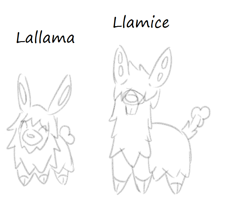 Fakemon- Lallama and Lamice