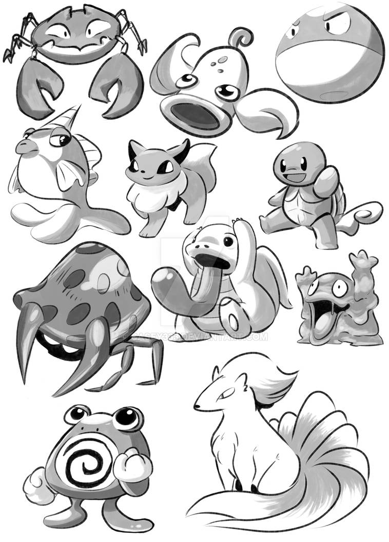 $5 Pokemon Commission Sketches!! by Casey333 on DeviantArt