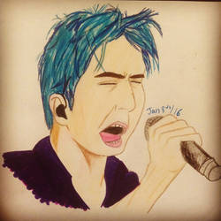 Gerard way blue hair 