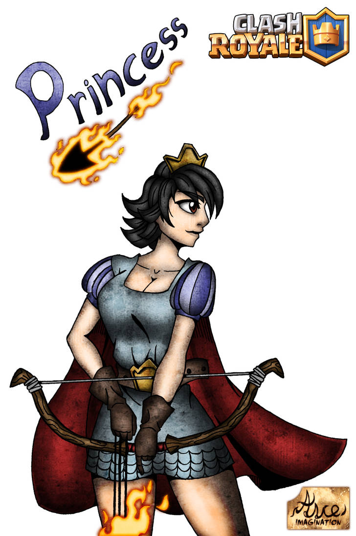 Clash Royale Princess Princesa By Asce Art Master On Deviantart