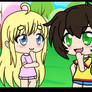 Lele looks at Lexi tooth