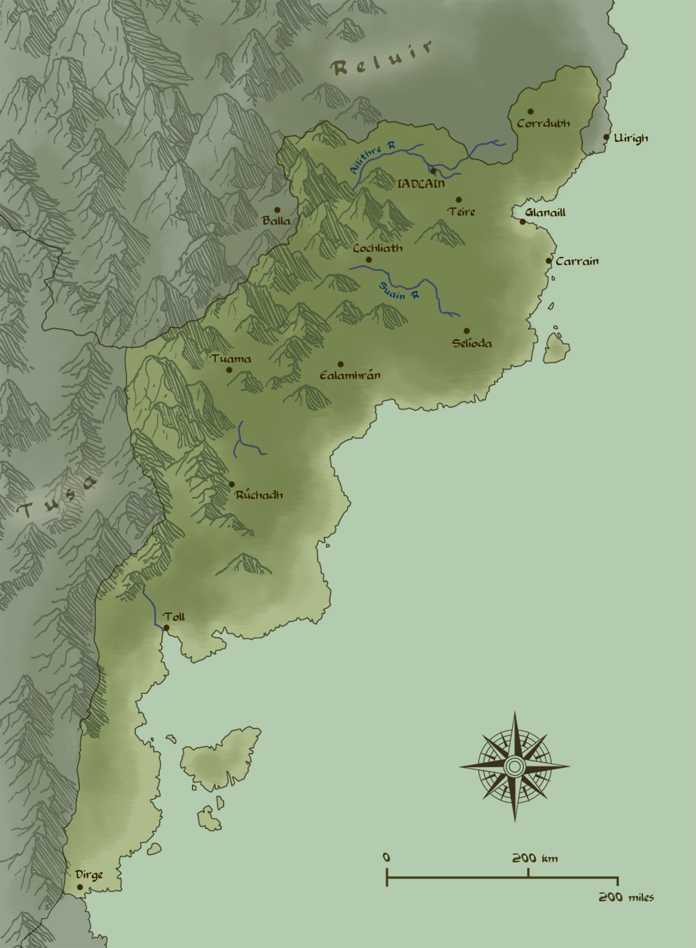 Map of Iadlain by number11train on DeviantArt