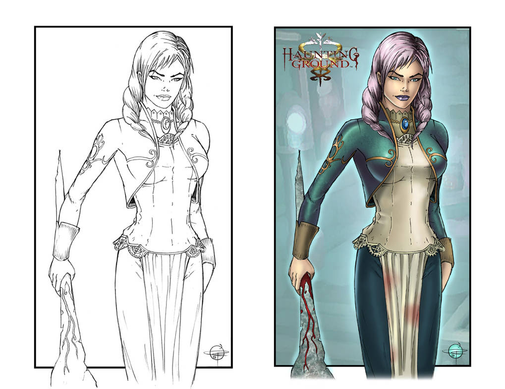 Zombie Girl commission by Carl-Riley-Art Zombie Girl commission by Carl-Riley-Art
