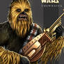 Star Wars, Chewbacca - A4 coloured sketch