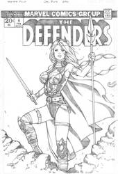 Valkyrie highres pencils by Carl-Riley-Art