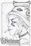 FREE Tank Girl Sketch 2015 by Carl-Riley-Art