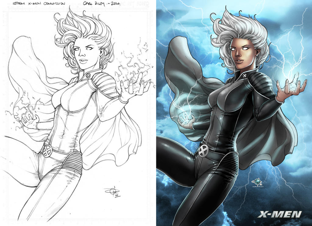 Storm Xmen side by side