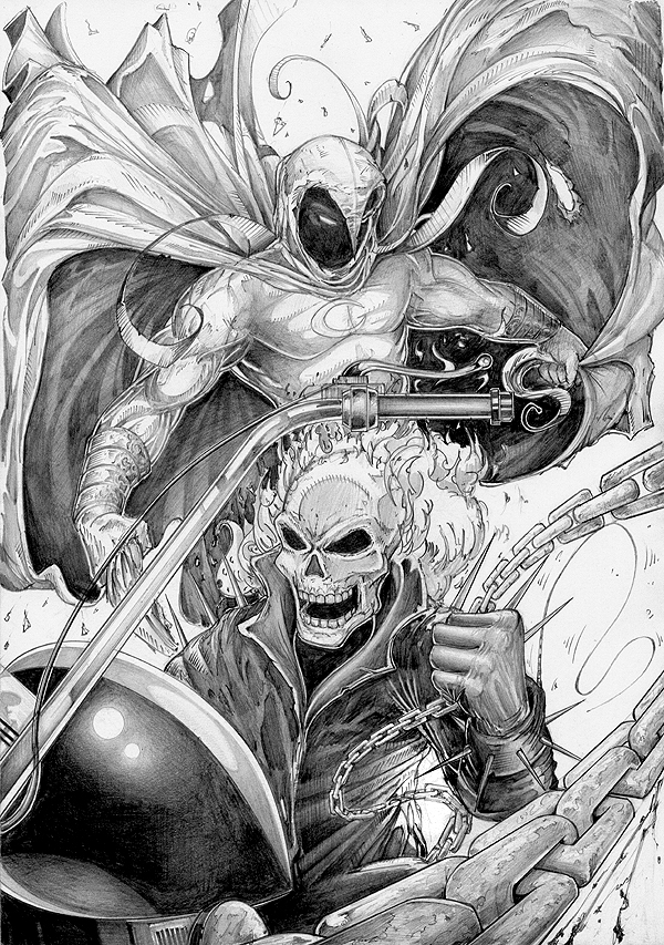 Ghost Rider and Moon Knight