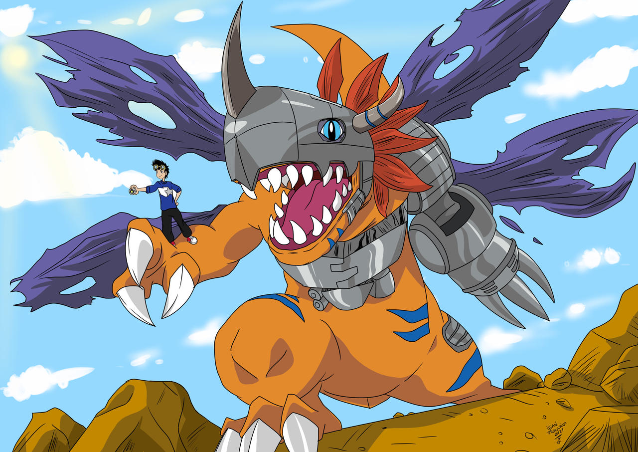 Metal greymon by EstrellaFugaz9 on DeviantArt