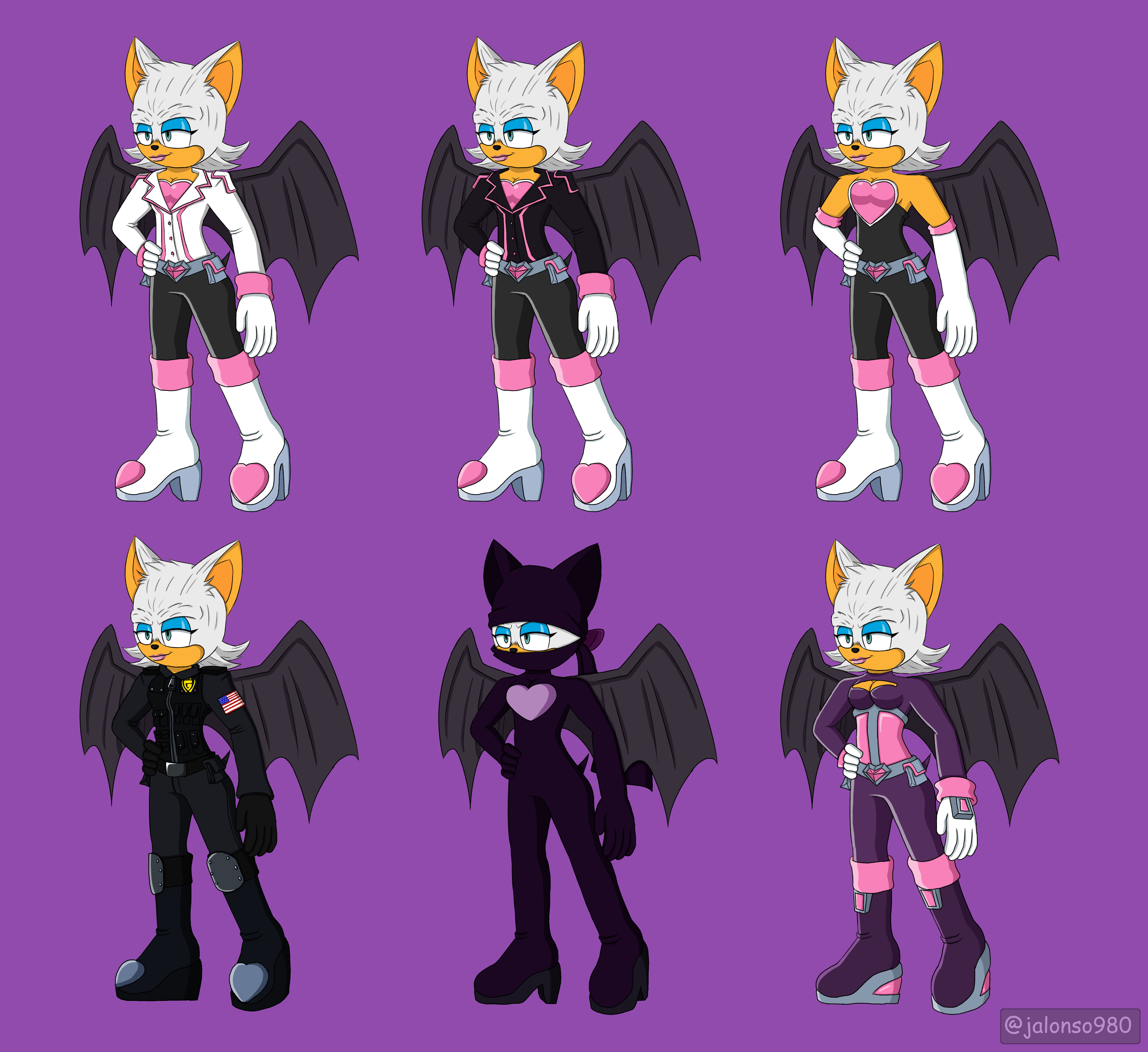 Rouge The Bat — neptuneking28: A Mighty the Armadillo redesign