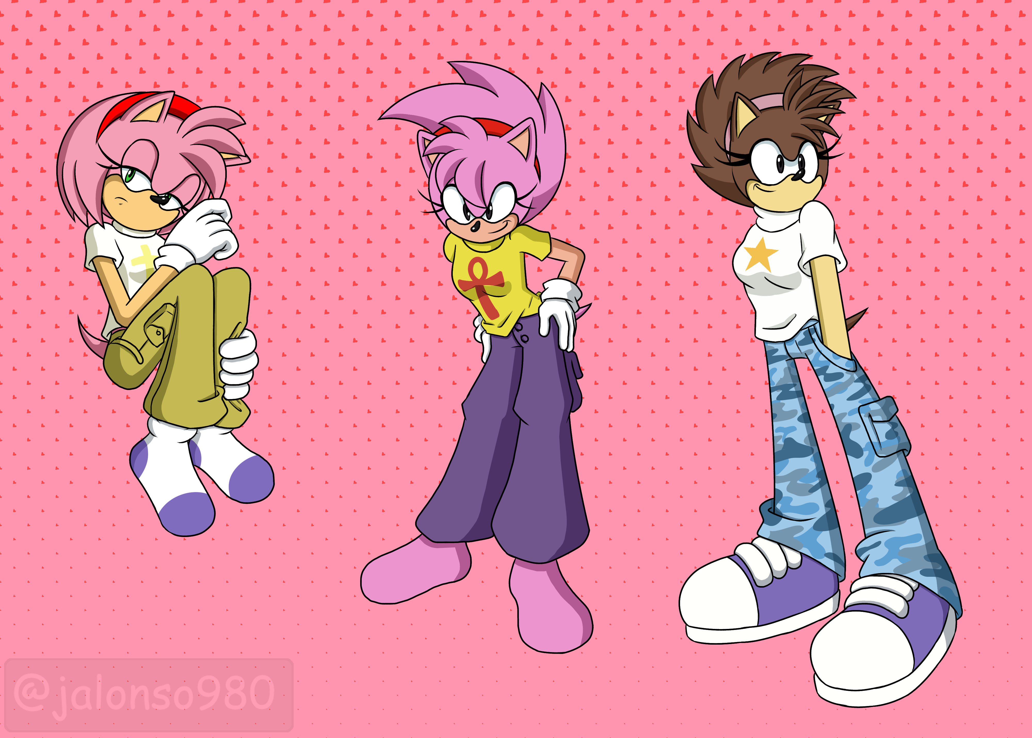 Amy Variants Fleetway Amy Outfits by jalonso980 on DeviantArt