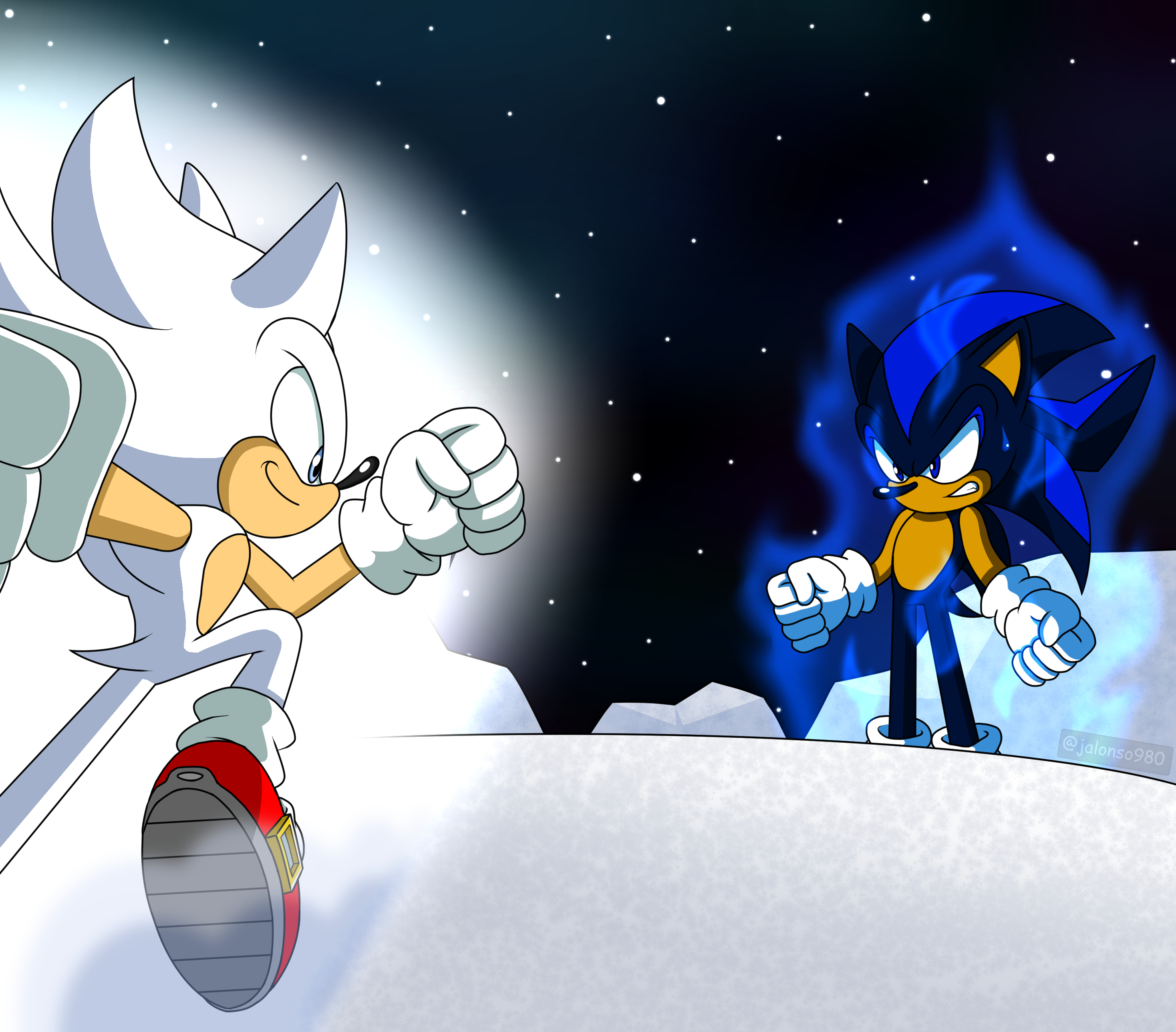 Super Sonic / Hyper Sonic Comparison by Nzar2 on DeviantArt