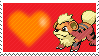 058 - Growlithe by Marlenesstamps