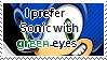 Green eyes Sonic