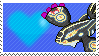 Shiny Primal Kyogre by Marlenesstamps