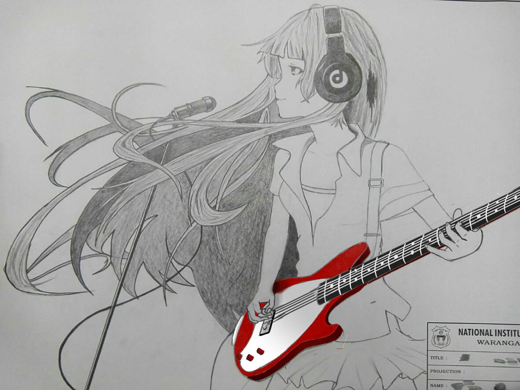 Anime Girl with Guitar by SawanGhodke on DeviantArt