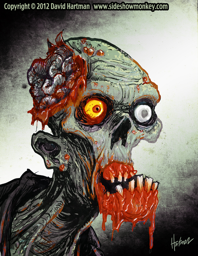 ZOMBIE HEAD 1 by Hartman