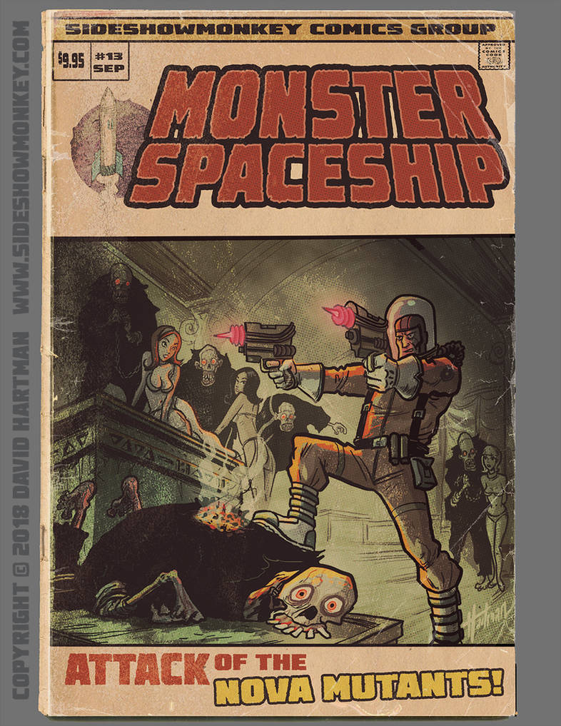 MONSTER SPACESHIP by Hartman by sideshowmonkey