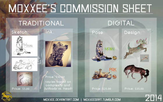 Commission Sheet - $$ and pts. accepted! - OPEN