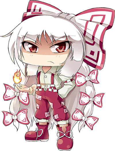 Fujiwara no Mokou chibi by Banzatou on DeviantArt