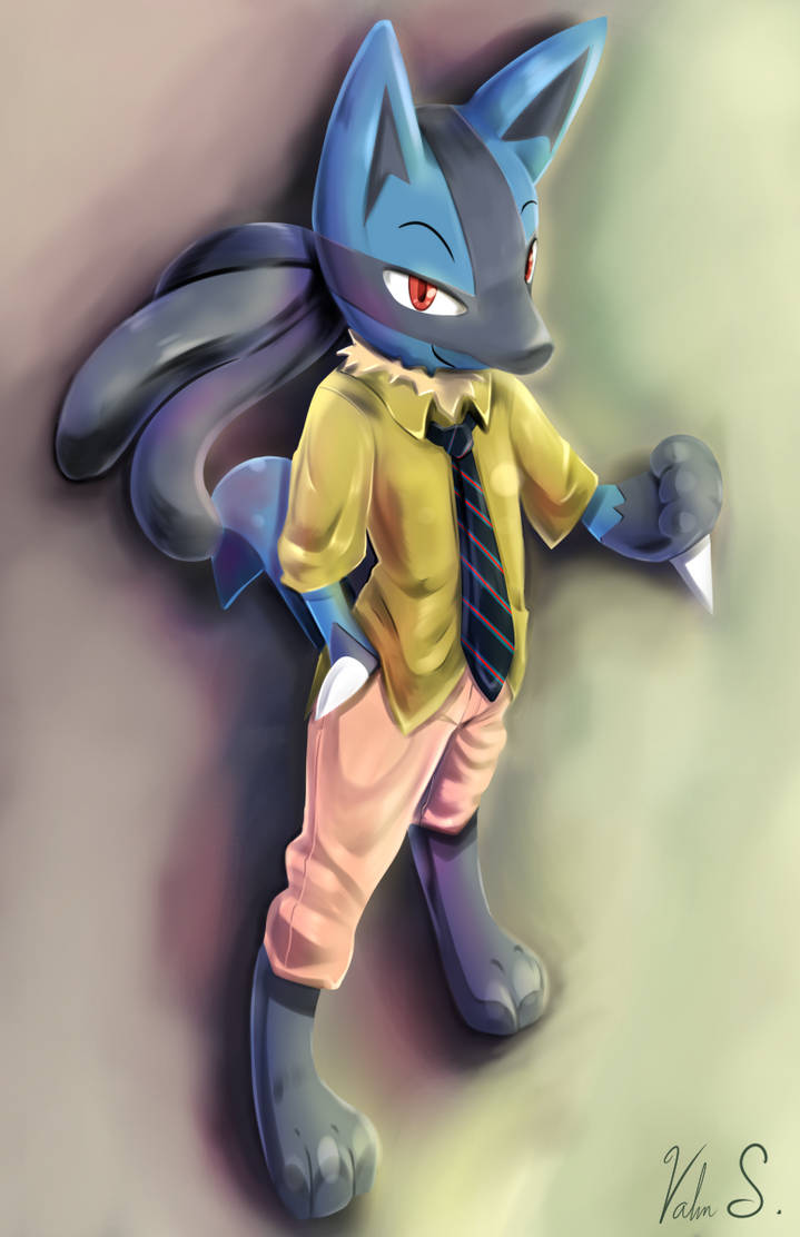 Commission - Lucario (Zootopia Edition) by Banzatou