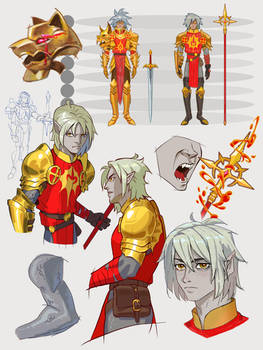 DnD Dhampir Paladin Sketch