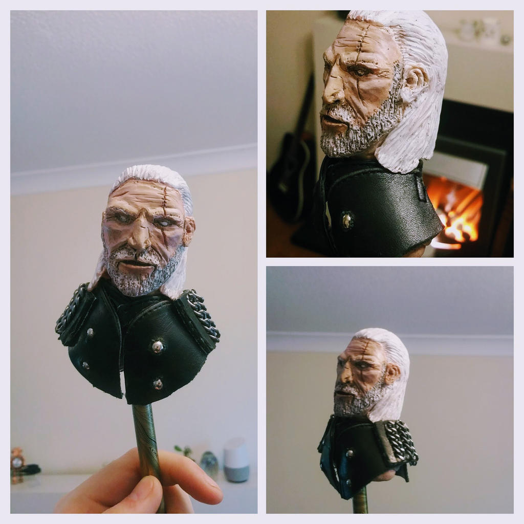 Geralt of Rivia - Miniature Sculpture (Painted)