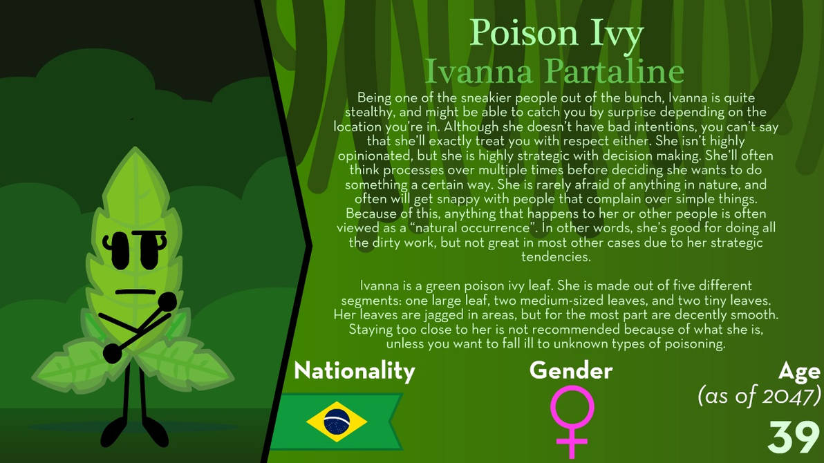 Bio // Poison Ivy by EmphX on DeviantArt