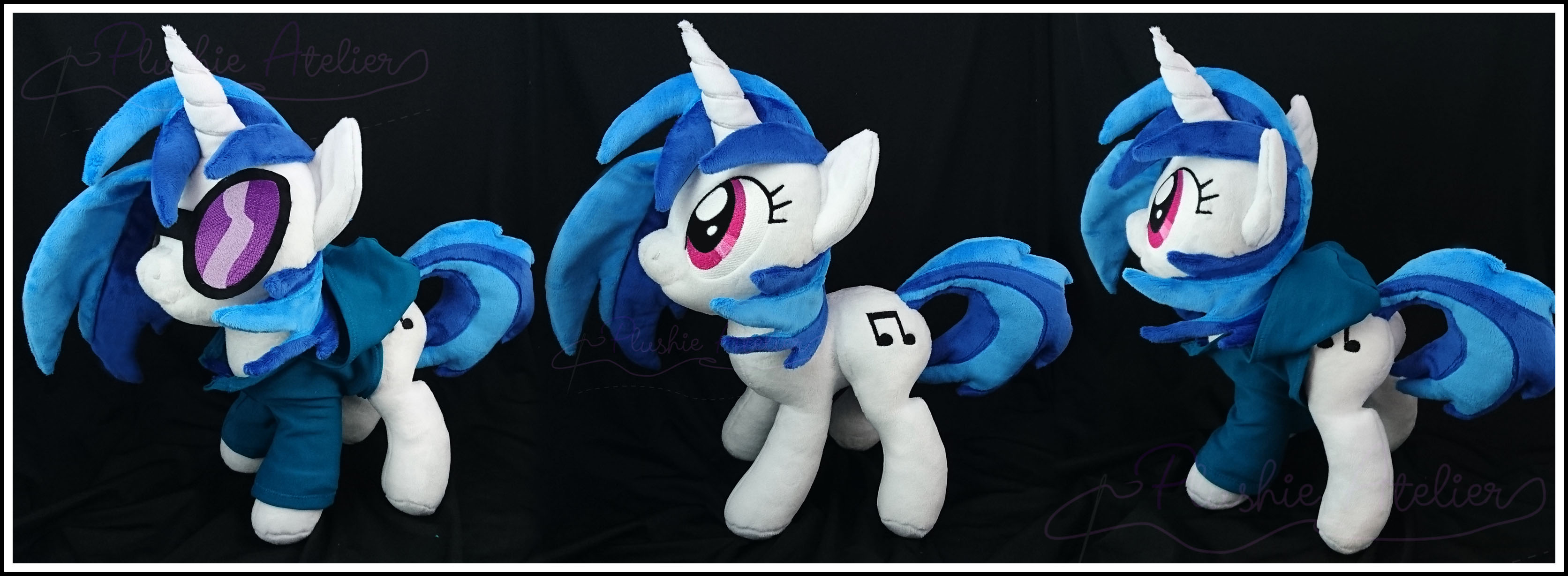 Vinyl Scratch with Hoodie Custom Plushy