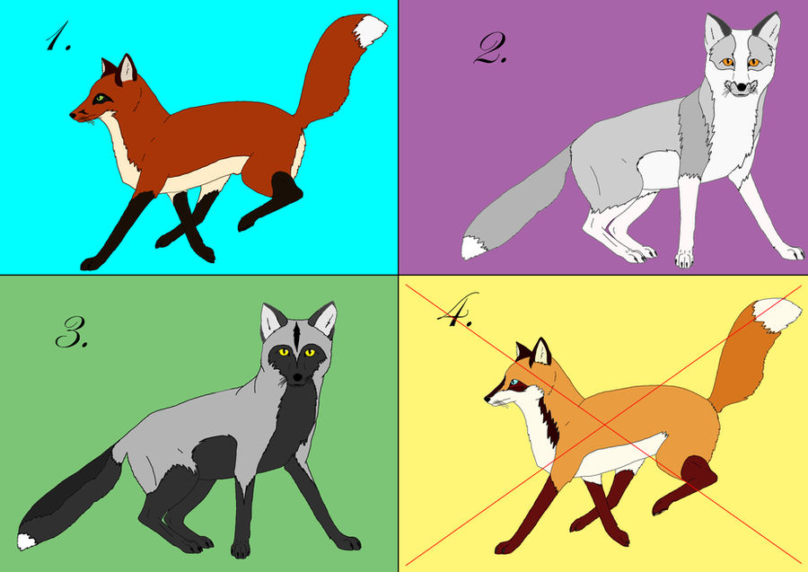 Fox Adaptables Fox adoptables by RedHawk94 on DeviantArt