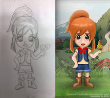 53th - Harvest Moon The lost valley main character