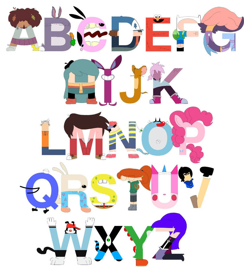 My Cartoon Character Alphabet (+ 2 Video Games) by SpongebobForever638 ...