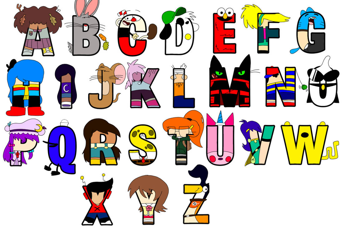 My Ultimate Character Alphabet (NEW) by SpongebobForever638 on DeviantArt