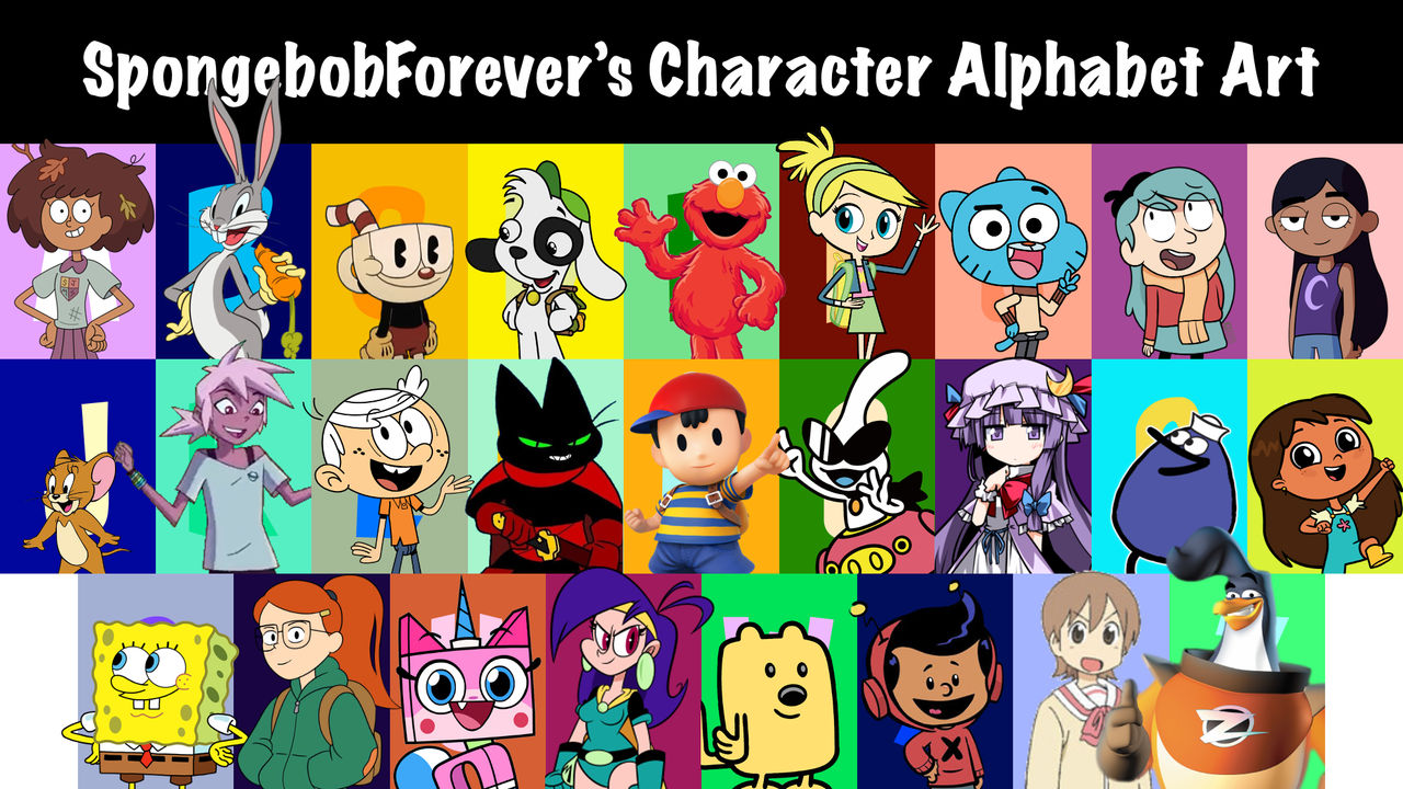 SBForever's Character Alphabet Art by SpongebobForever638 on DeviantArt