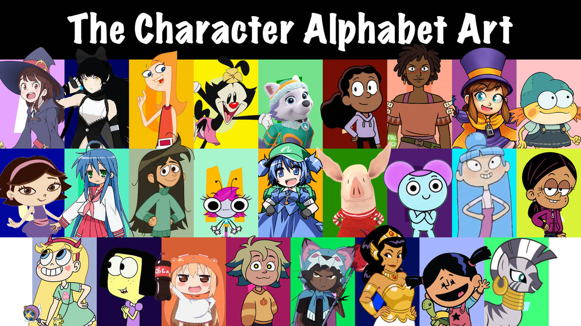 The Character Alphabet Art: Females Edition by SpongebobForever638 on ...