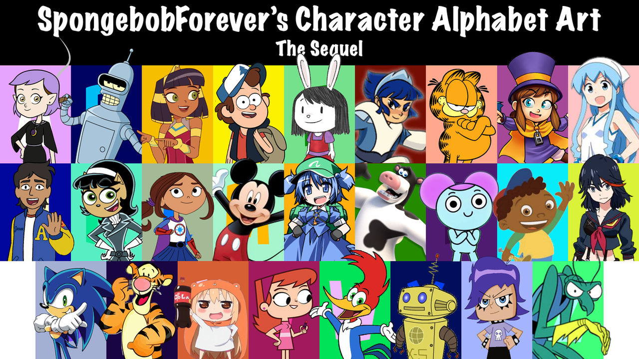 SBForever's Character Alphabet Art: The Sequel by SpongebobForever638 ...