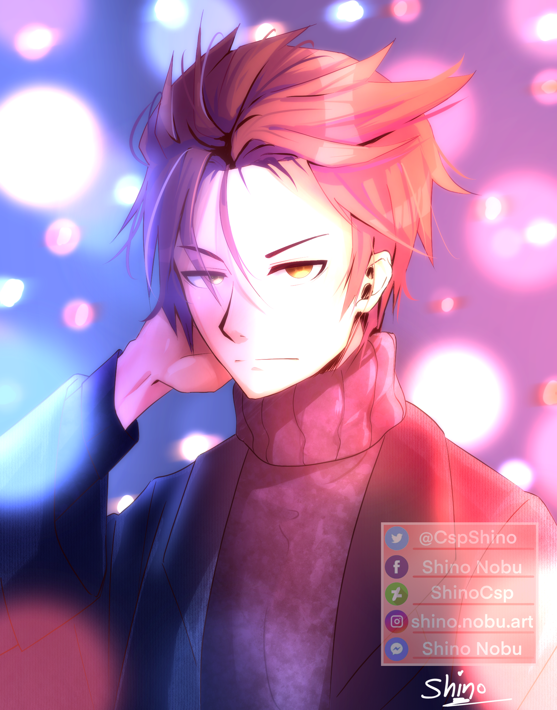 Anime guy red hair by ShinoCsp on DeviantArt
