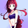 Anime red haired girl 