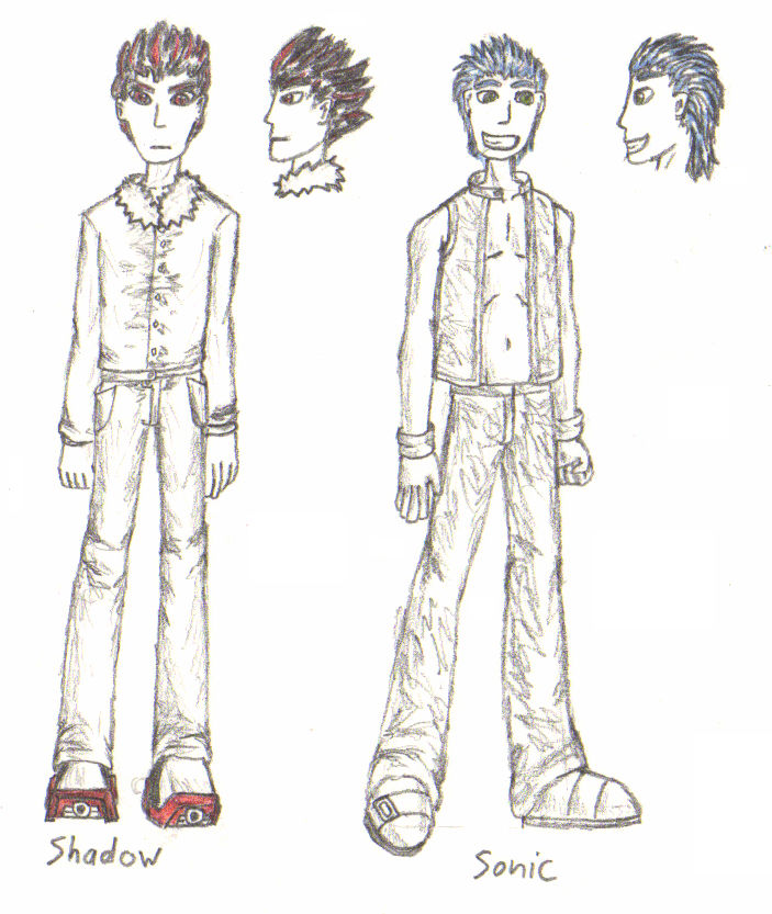 Human Shadow and Sonic by aaron-shadows on DeviantArt
