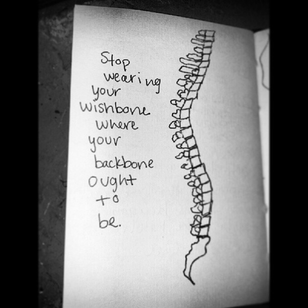 Wishbones aren't the same as backbones.