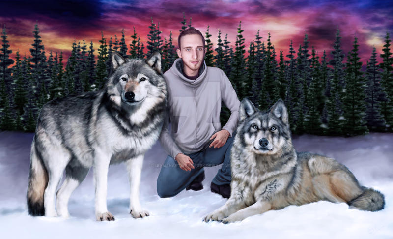 Boy Wolves Boy and wolves by SeamanArts-Artwork on DeviantArt