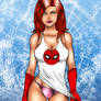 Mary Jane In Spiderman Outfit By Robert Marzullo