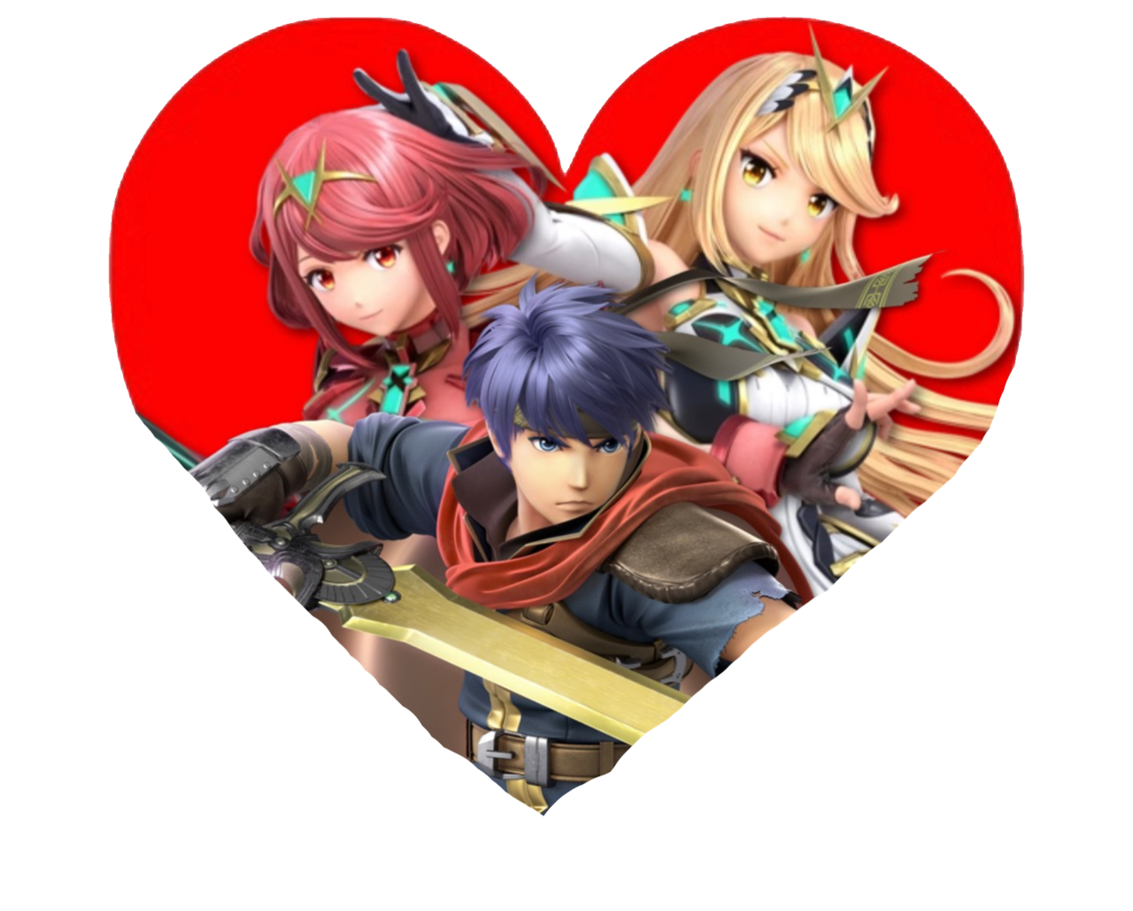 Ike x Pyra/Mythra icon by Easternhurdle78 on DeviantArt